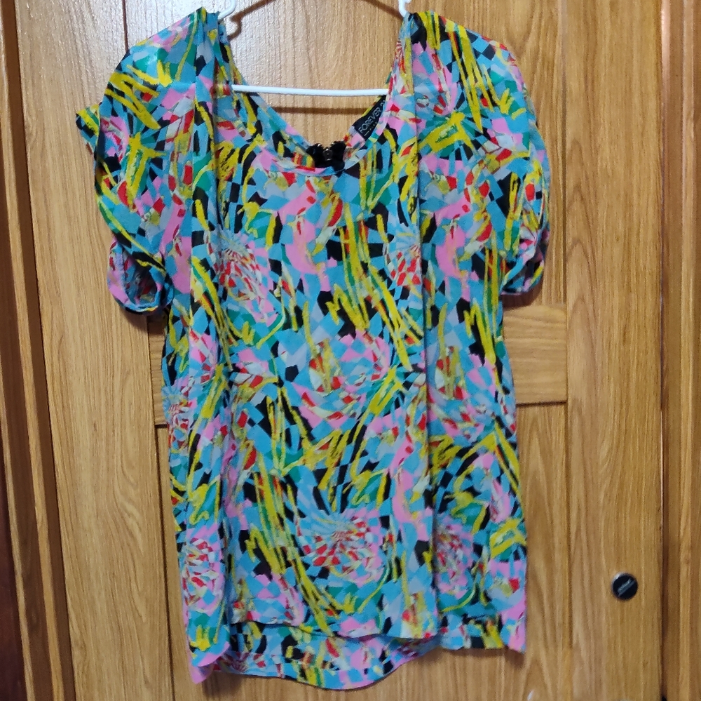 Forever 21 sheer blouse size 1x EUC